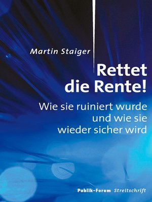 cover image of Rettet die Rente!